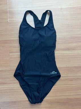 Black One Piece Swimsuit Athletic Style Padded XXS
